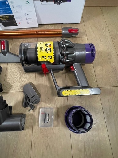 ダイソン ① SV12 V10 純正ゴールドパイプ　２タイプヘッドから選択　補強型トリガー装着　新品交換フィルター付　フルパーツ