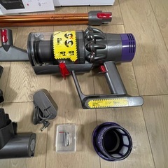 ダイソン ① SV12 V10 純正ゴールドパイプ　２タイプヘッドから選択　補強型トリガー装着　新品交換フィルター付　フルパーツの画像