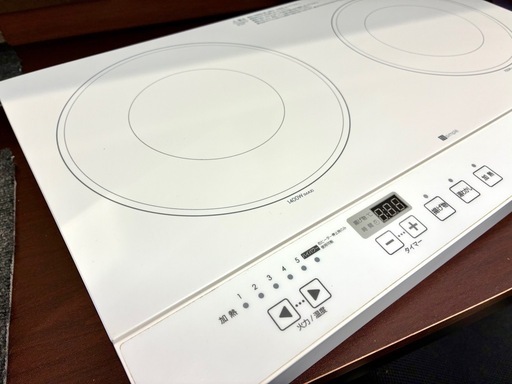 ニトリ 2口 クッキングヒーター  ホワイト 中古 家電 リサイクル IH 