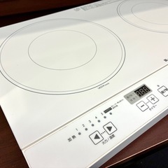 ニトリ 2口 クッキングヒーター  ホワイト 中古 家電 リサイクル IH の画像