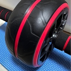 【新品】腹筋ローラー　ミニマット付き　トレーニングの画像