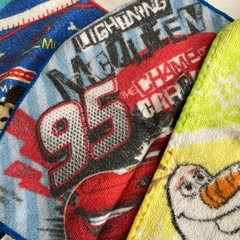 お手ふきタオル　紐付きの画像