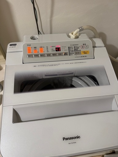 美品 Panasonic 洗濯機 7kg NA-FA70H6 清掃済 動作良好 すぐ渡せます