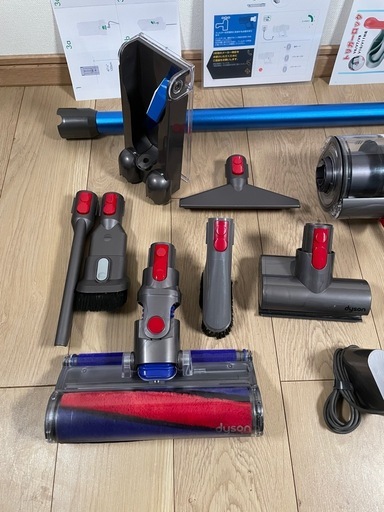 ダイソン②V10SV12fluffy 新品ストレートパイプ　２タイプヘッドから選択　補強トリガー　純正交換用フィルター　フルパーツ