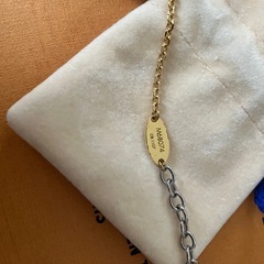 ルイヴィトン LVサークル ネックレス ゴールド シルバー バイカラーの画像