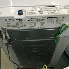 ジャングルジャングル貝塚店　洗濯機　ハイセンス　2019年製　上開き　縦型　白　ホワイト　5.5kg コンパクト　風乾燥　ステンレス槽　独自バルセーター　デジタル予約タイマー　中古　貝塚市　二色浜の画像