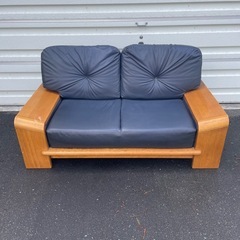 中古 訳有り【カリモク/KARIMOKU】天然木 2段ベッド 茶系つや有り