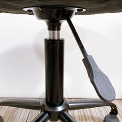 M854 革張り キャスター付き スツール 高さ調節可 ヴィンテージ調 美品の画像