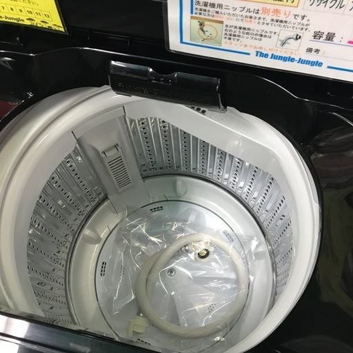 ジャングルジャングル貝塚店　洗濯機　ヤマダ　5.5kg 上開き　縦型　ブラック　黒　ステンレス槽　一人暮らし　槽洗浄　コンパクト　簡単