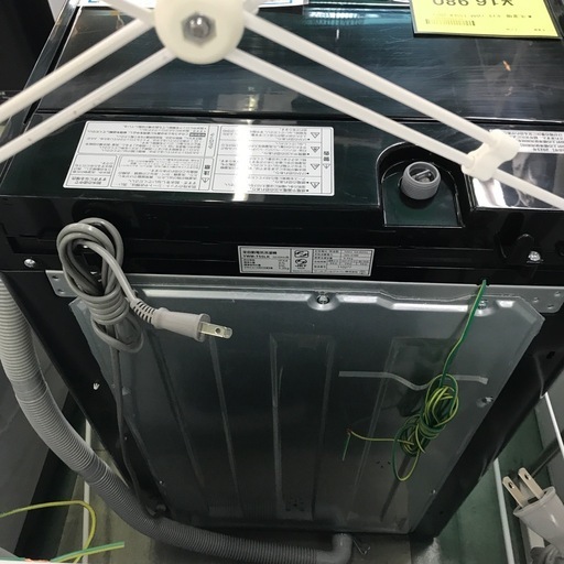 ジャングルジャングル貝塚店　洗濯機　ヤマダ　5.5kg 上開き　縦型　ブラック　黒　ステンレス槽　一人暮らし　槽洗浄　コンパクト　簡単