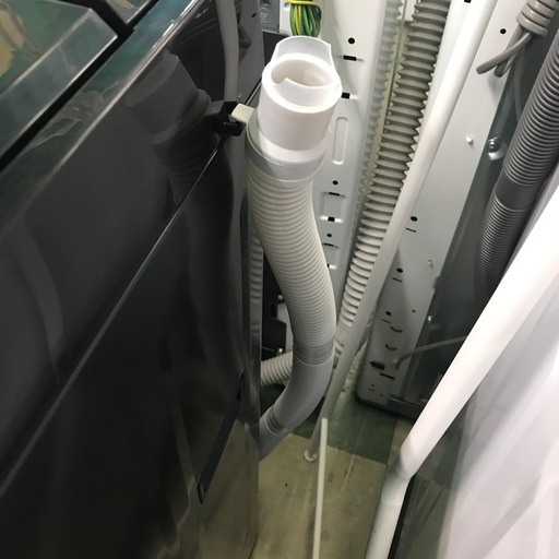 ジャングルジャングル貝塚店　洗濯機　ヤマダ　5.5kg 上開き　縦型　ブラック　黒　ステンレス槽　一人暮らし　槽洗浄　コンパクト　簡単