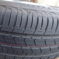 夏タイヤ　アルミホイール付　４本　軽自動車用の画像