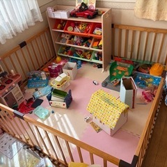 【値下げ】タンスのゲン 木製ベビーサークル 160cmの画像