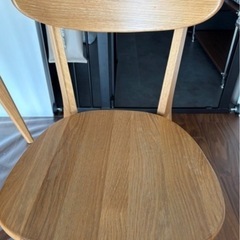 【3/21まで/引取限定】オーク無垢材　ダイニングテーブルセットの画像