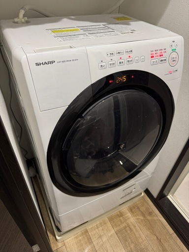 2023年製　ドラム式洗濯機　SHARP ES-S7H-WR
