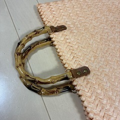 竹かご風バッグの画像