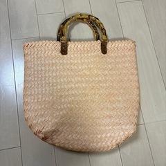 竹かご風バッグの画像