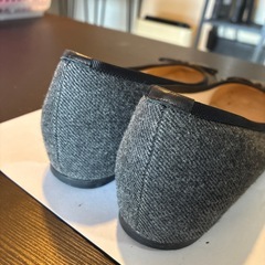 ベロア　バレエシューズの画像