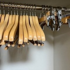 ハンガー　上着用12個　ズボン用22個の画像