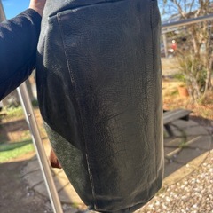 本革ハンドメイド国産ヌメ革鞄　グリーンの画像