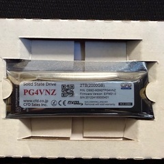 【2TB SSD】 CFD Gaming M.2 2280 NVMe (5年保証内・購入証明有)の画像