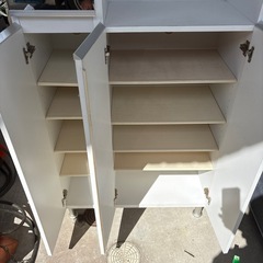 ホワイト　下駄箱の画像