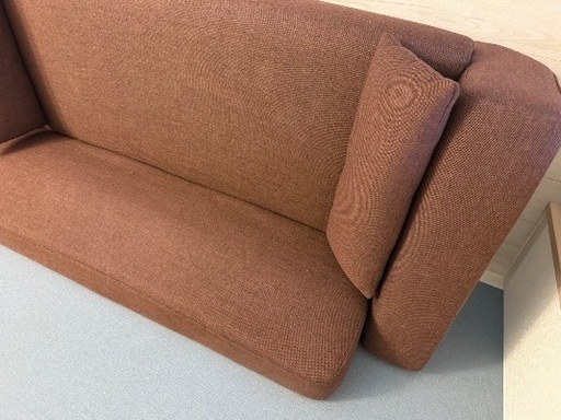 【LOWYA美品】定価29990円2人掛けソファ ダークブラウン