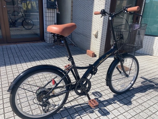 【折りたたみ自転車】未使用車❗️20インチ　外装6段変速、前カゴ付❗️若林自転車　膳所店　SALE中❗️_2