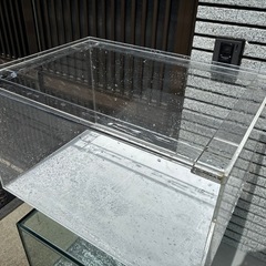 引取限定‼️ アクリル水槽　中古水槽 600×450×300 底面ホワイトの画像