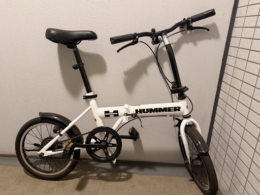 【値下】【美品】HUMMER ハマー　折りたたみ自転車　折り畳み自転車