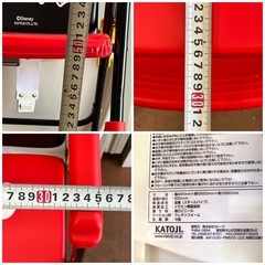 ★キレイ★ KATOJI カトージ ミッキーマウス ベビーハイチェア 折りたたみ式 テーブル付き ・高さ51cm×幅35.5cm×奥行き26cmの画像