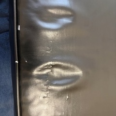 2人掛けソファ ブラック オットマン付き レイアウト自由の画像