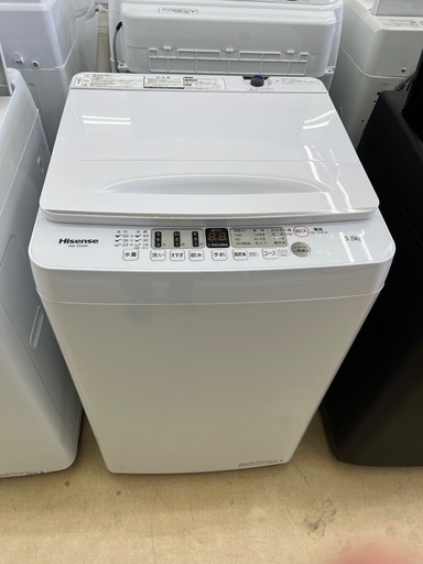 【ドリーム池田店♪ジモティ割対象】 ハイセンス 5.5kg洗濯機HW-E5504 2022 46967