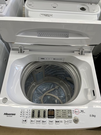 【ドリーム池田店♪ジモティ割対象】 ハイセンス 5.5kg洗濯機HW-E5504 2022 46967