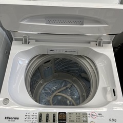【ドリーム池田店♪ジモティ割対象】 ハイセンス 5.5kg洗濯機HW-E5504 2022 46967の画像