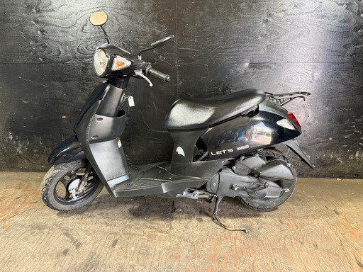 ★支払総額4.5万円★定休日なし！いつでも現車確認可能です！ スズキ レッツ 黒 CA4AA 人気のレッツ！ ４ストインジェクション！ 集中キー！ 低燃費！
