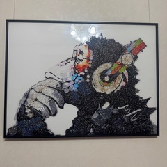 バンクシー　水晶画2枚の画像