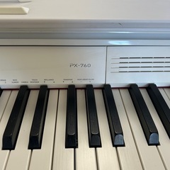 CASIO Privia ホワイト電子ピアノ 椅子付き　PX-760の画像