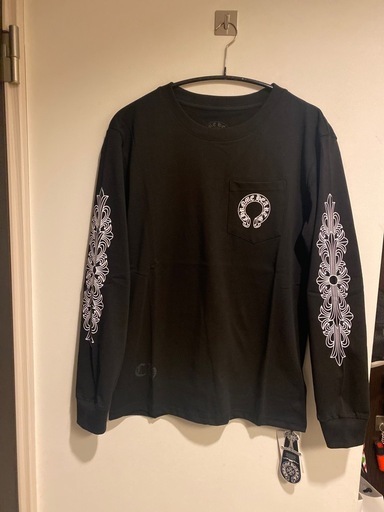 新品 CHロングTシャツ 長袖　カットソー TYPEｰF ホースシュー ブラック  サイズ :  Ⓜ️サイズ　ノーブランド