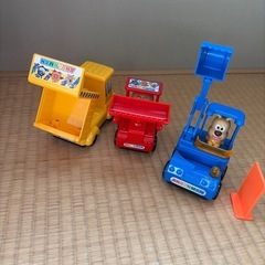 アンパンマン　くるまだいすき工事車両セット　車　おもちゃの画像