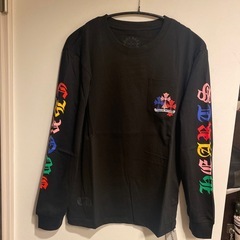 新品 CHロングTシャツ 長袖 マルチカラークロス TYPEｰE ホースシュー ブラック  Ⓜ️サイズ　値引き不可の画像