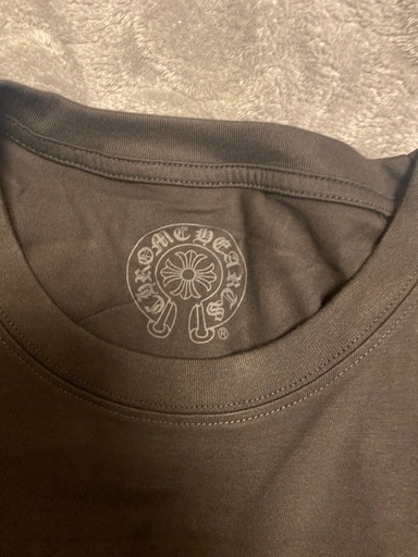 新品 CHロングTシャツ 長袖 マルチカラークロス TYPEｰE ホースシュー ブラック  Ⓜ️サイズ　