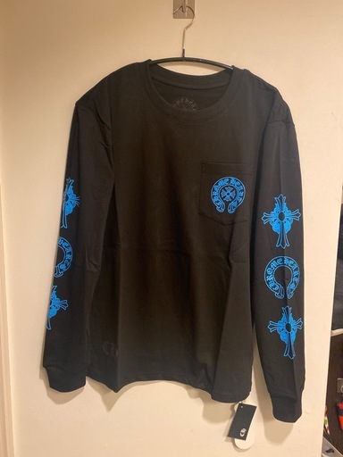 新品 CHロングTシャツ ブラック＆ブルー　マルチⓂ️   