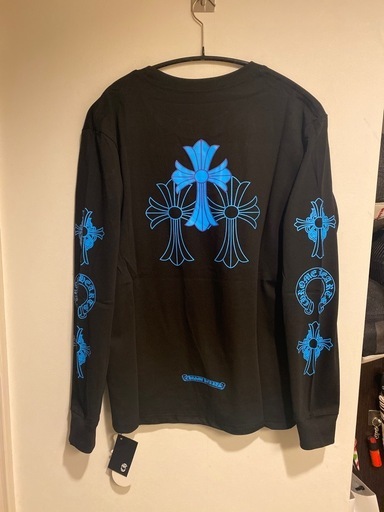 新品 CHロングTシャツ ブラック＆ブルー　マルチⓂ️   