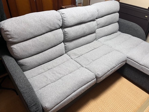 3人掛けソファ（オットマン付き）