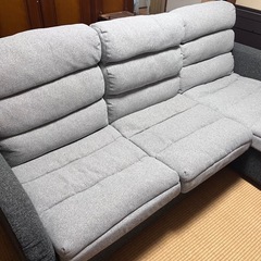 3人掛けソファ（オットマン付き）の画像