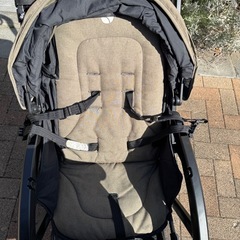 【無料】Joie 2人乗りベビーカー／汚れ・経年劣化あり／現状渡しの画像