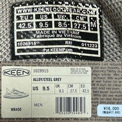 美品 KEEN WK450 ロッカーソール MBT系 27.5 グレー 元箱あり 定価17,600円の画像