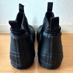 美品★AMOJI レインブーツ 黒 サイドゴアブーツ 大きめサイズ 30cm KL-1000 ブラックの画像