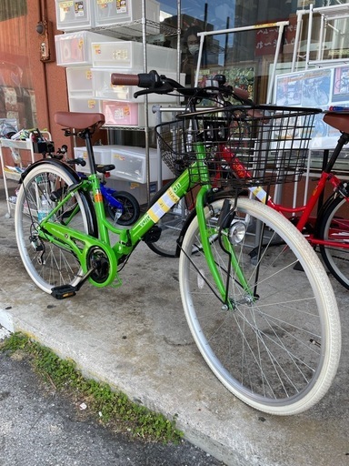 【自転車】【折り畳み】【26インチ】【管理番号11403】S